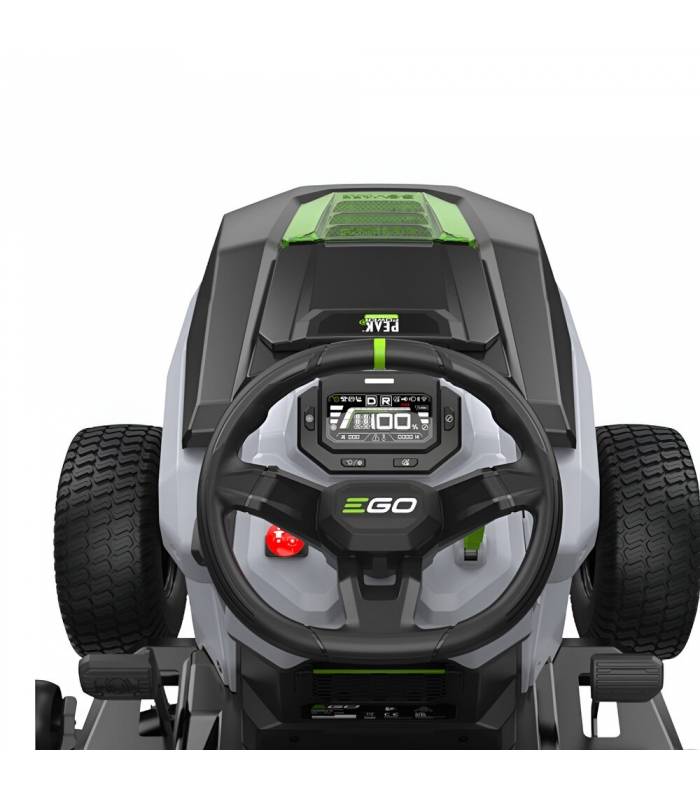 Tondeuse tracteur à batterie EGO, Coupe 98 cm, Bac grande capacité, 4 batteries 10Ah et chargeur 1600W - TR3801E-B - Image 7