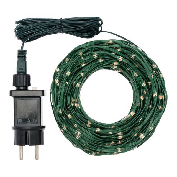Lotti - Guirlande lumineuse gouttes 30m 400 LED haute luminosité bleu 8 modes lumière câble vert IP44 Lotti - Image 3