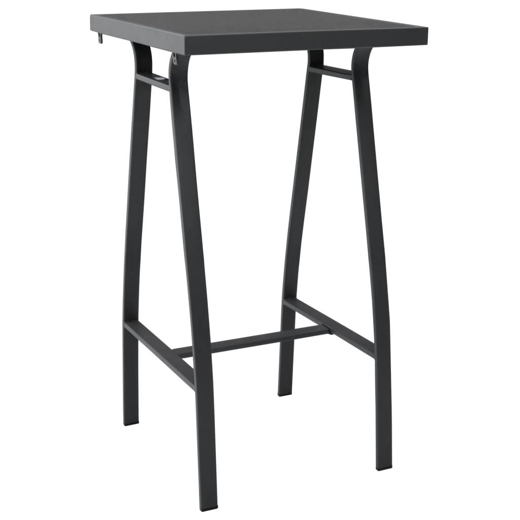 Helloshop26 - Ensemble de bar de jardin 3 pièces noir - Image 2