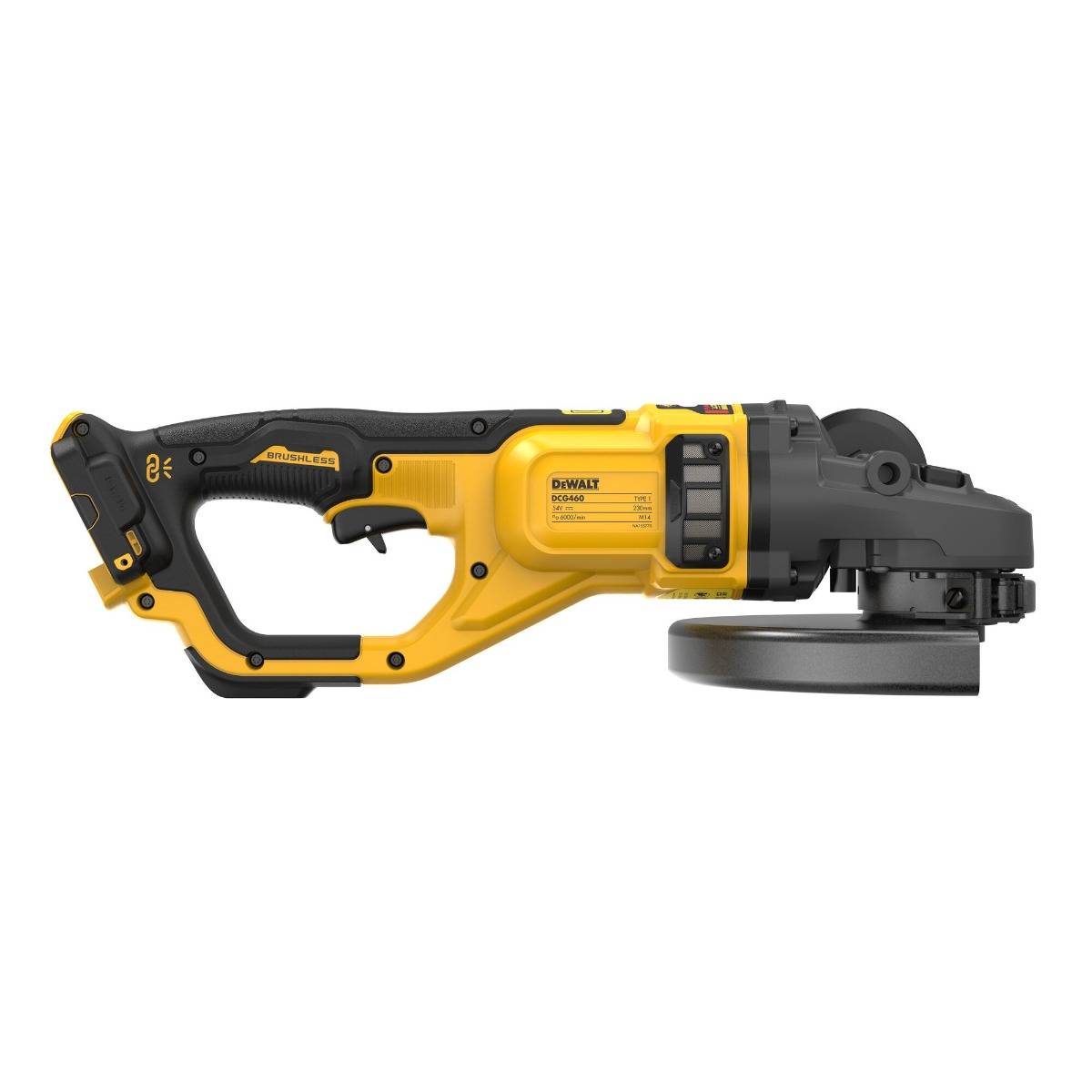 Meuleuse 230 mm DEWALT XR FLEXVOLT 54V 3Ah Li-Ion Brushless - Sans batterie, ni chargeur - DCG460NK-XJ - Image 4