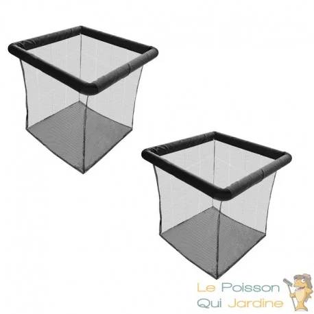 Lot de 2 Protections PlantesFlottantes XL Bassin | 70x70x70 cm