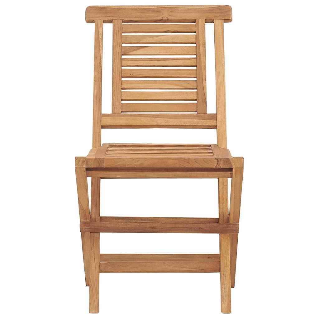 Vidaxl - Chaises de jardin pliantes lot de 2 47x63x90cm bois massif teck vidaXL 362755 - Image 5