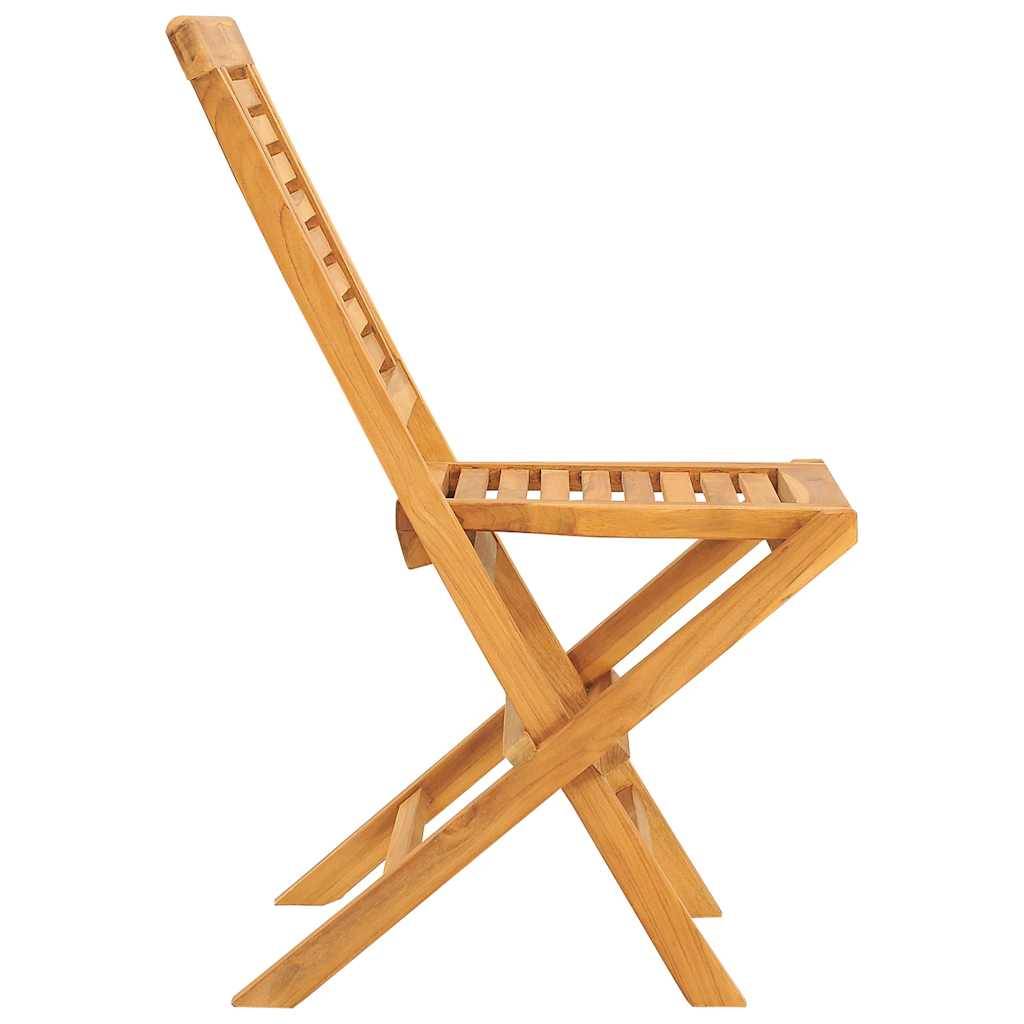 Vidaxl - Chaises de jardin pliantes lot de 2 47x63x90cm bois massif teck vidaXL 362755 - Image 6