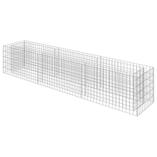 Vidaxl - Lit surélevé à gabion Acier galvanisé 270x50x50 cm vidaXL 143563 - Image 2