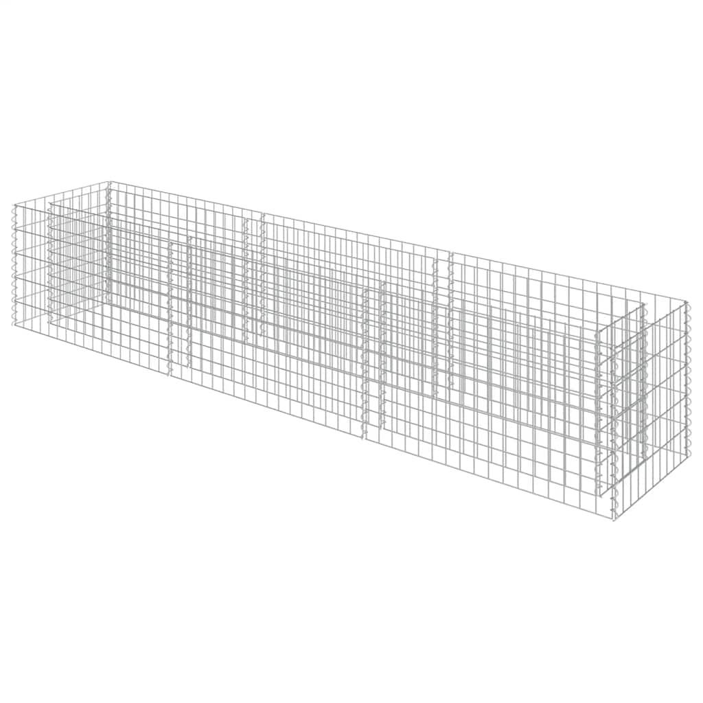 Vidaxl - Lit surélevé à gabion Acier galvanisé 270x50x50 cm vidaXL 143563 - Image 2