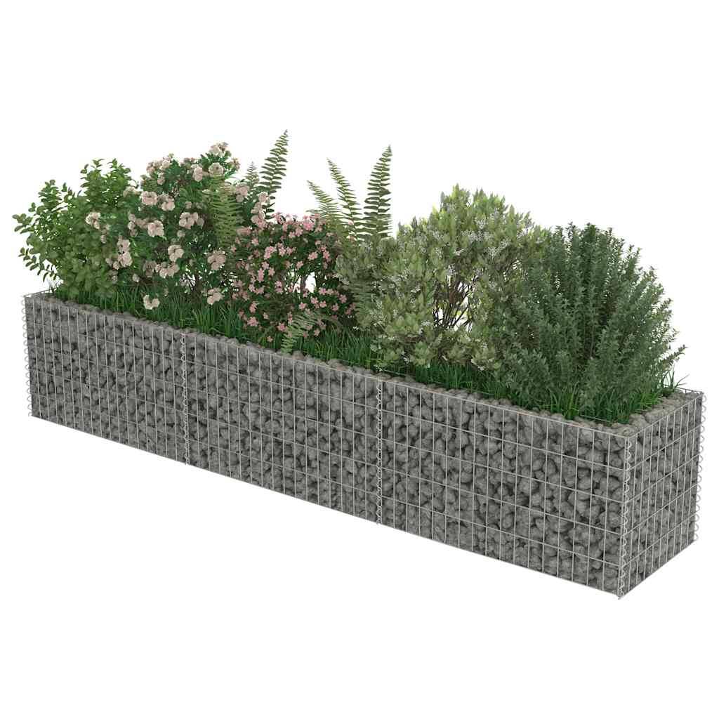 Vidaxl - Lit surélevé à gabion Acier galvanisé 270x50x50 cm vidaXL 143563 - Image 8