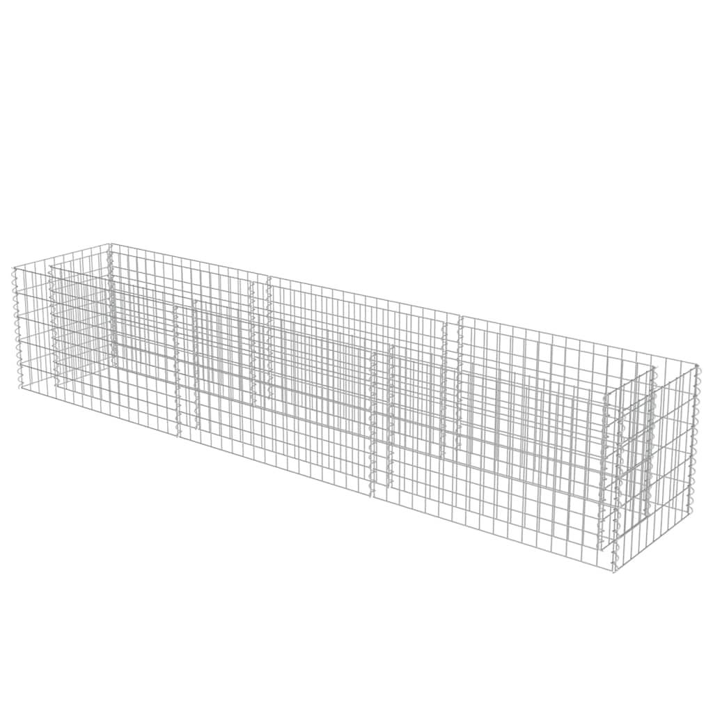 Vidaxl - Lit surélevé à gabion Acier galvanisé 270x50x50 cm vidaXL 143563 - Image 8