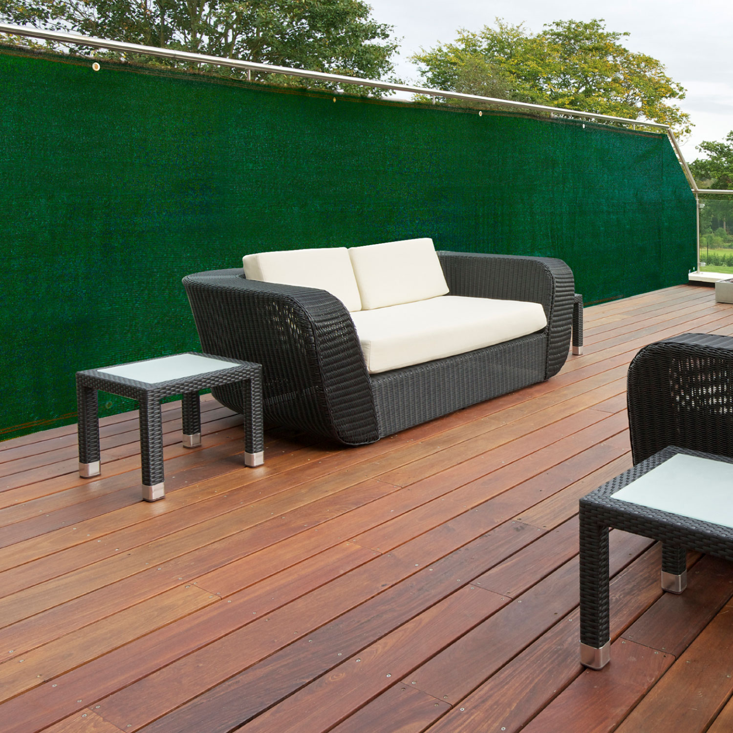Brise vue renforcé 1 x 10 M vert 220 gr/m² luxe PRO - Image 3
