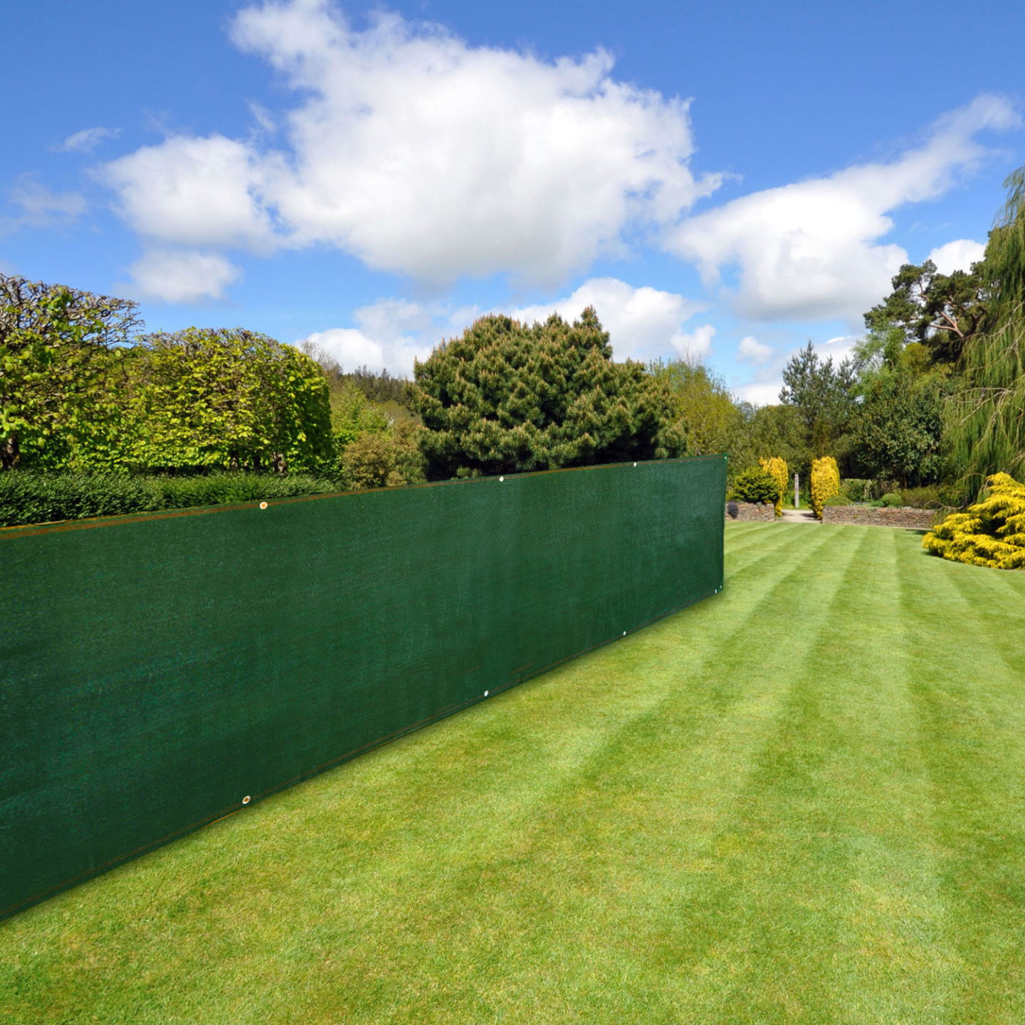 Brise vue renforcé 1 x 10 M vert 220 gr/m² luxe PRO - Image 5