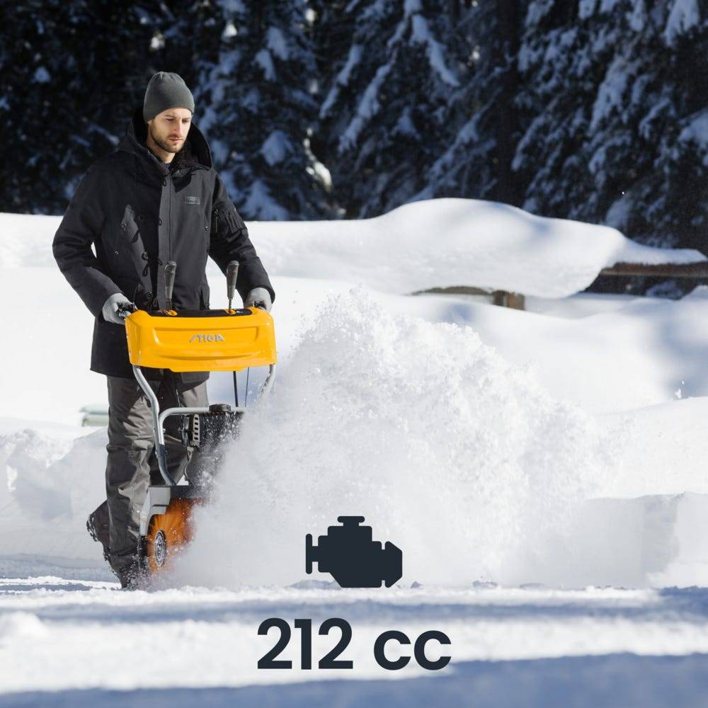 Stiga - Balayeuse thermique SWS 800 G, Moteur essence robuste, Largeur 80 cm, idéale pour grandes surfaces, feuilles et neige - STIGA - Image 6