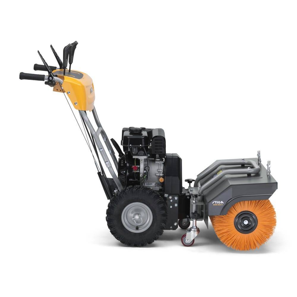 Stiga - Balayeuse thermique SWS 800 G, Moteur essence robuste, Largeur 80 cm, idéale pour grandes surfaces, feuilles et neige - STIGA - Image 3