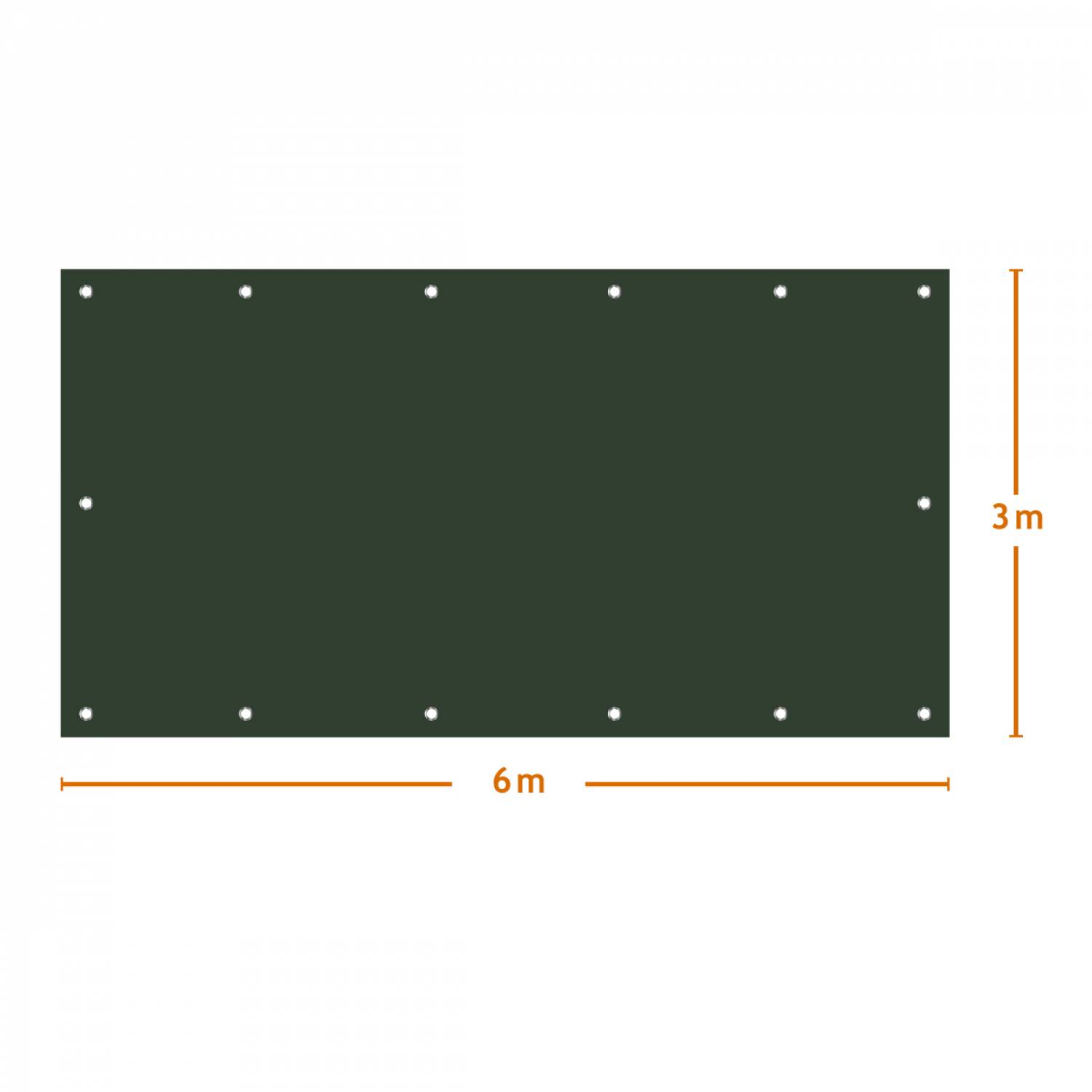 Linxor - Bâche de protection extérieure universelle imperméable réversible avec œillets - 150g - Gris et vert - 3 x 6 mt - Linxor - Image 3