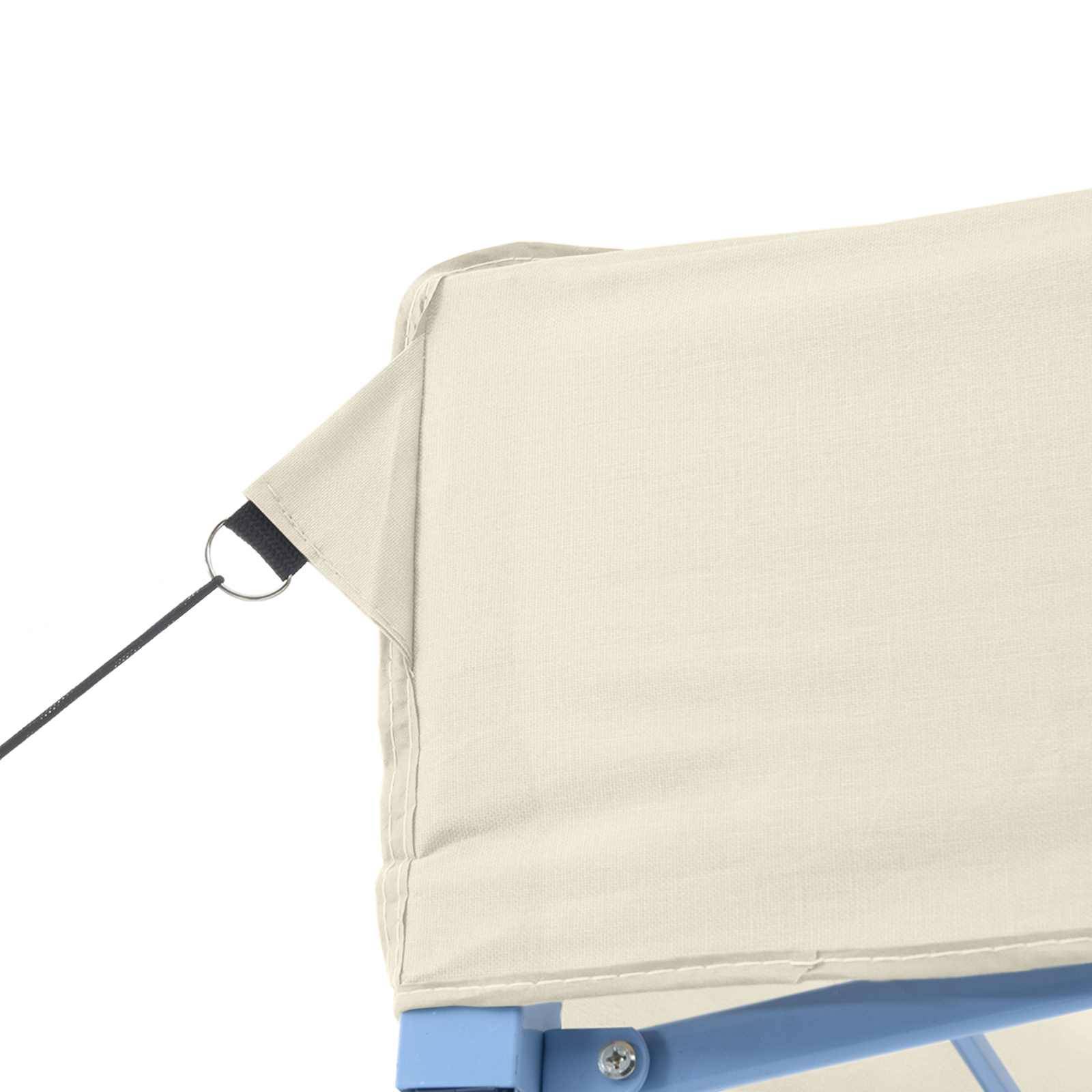 ComfortXL - Tente de réception Tissu Oxford pour garden-parties auvent pop-up robuste 280x410cm Crème - ComfortXL Outdoor Living - Image 4