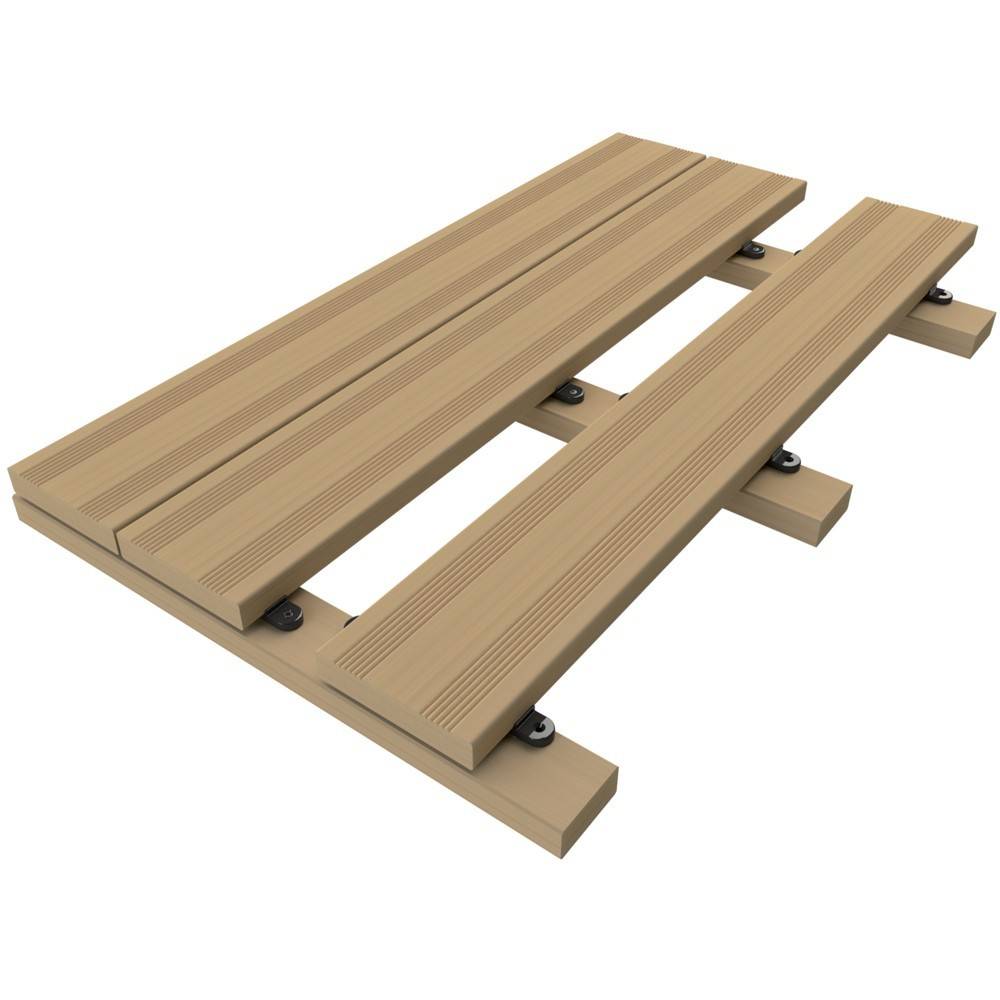 Decklinea - Clip Terrasse universelle D-LOCK - 110 clips + Vis + Gabarit de perçage + Espaceur de lames - Lame de Terrasse Bois et Composite - Image 7