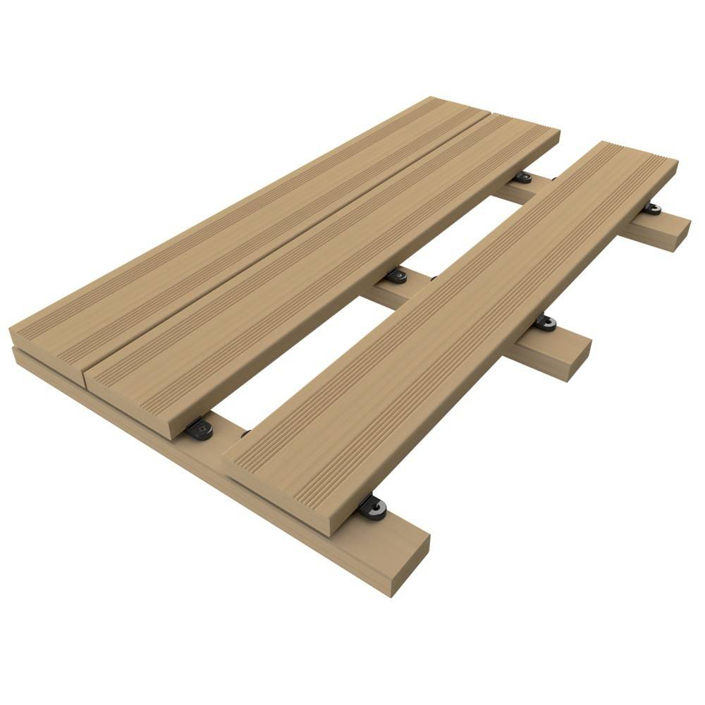 Decklinea - Clip Terrasse universelle D-LOCK - 110 clips + Vis + Gabarit de perçage + Espaceur de lames - Lame de Terrasse Bois et Composite - Image 6