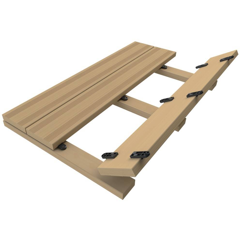 Decklinea - Clip Terrasse universelle D-LOCK - 110 clips + Vis + Gabarit de perçage + Espaceur de lames - Lame de Terrasse Bois et Composite - Image 5