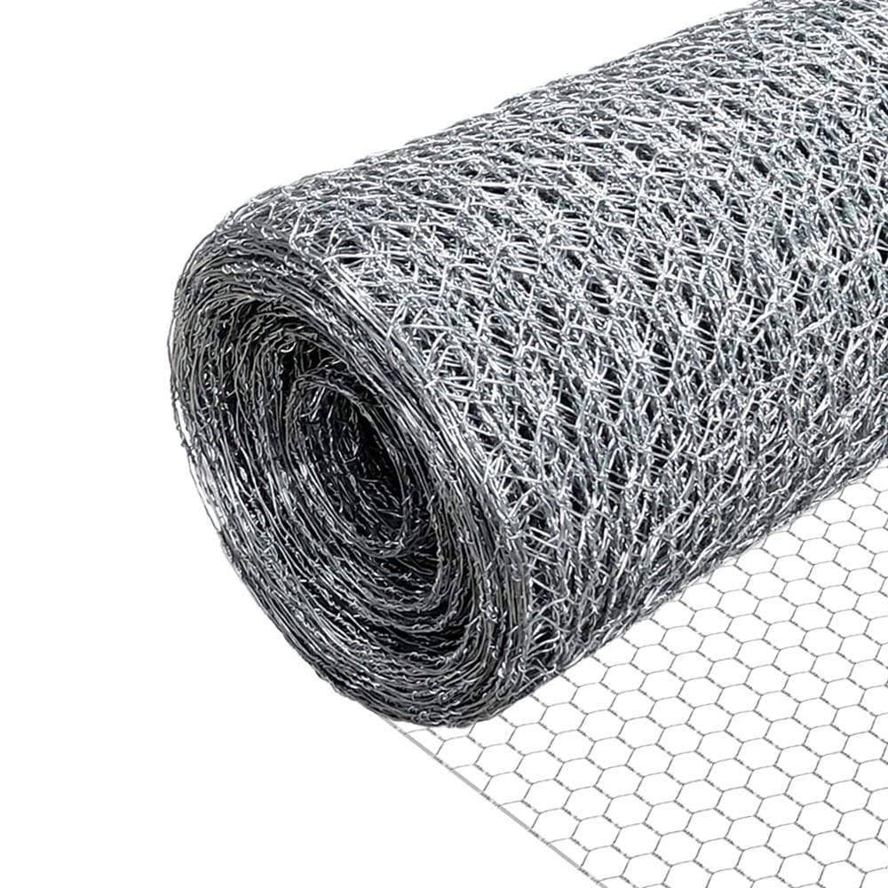 Vounot - VOUNOT® Grillage acier galvanisé - Maille 13mm - 1x25M - Filet de clôture pour poulailler