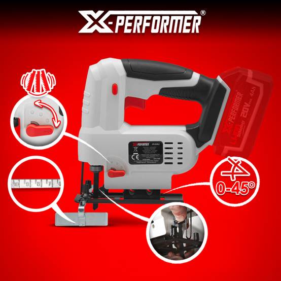 Scie sauteuse pendulaire 20V max livrée sans batterie - X PERFORMER - Image 3