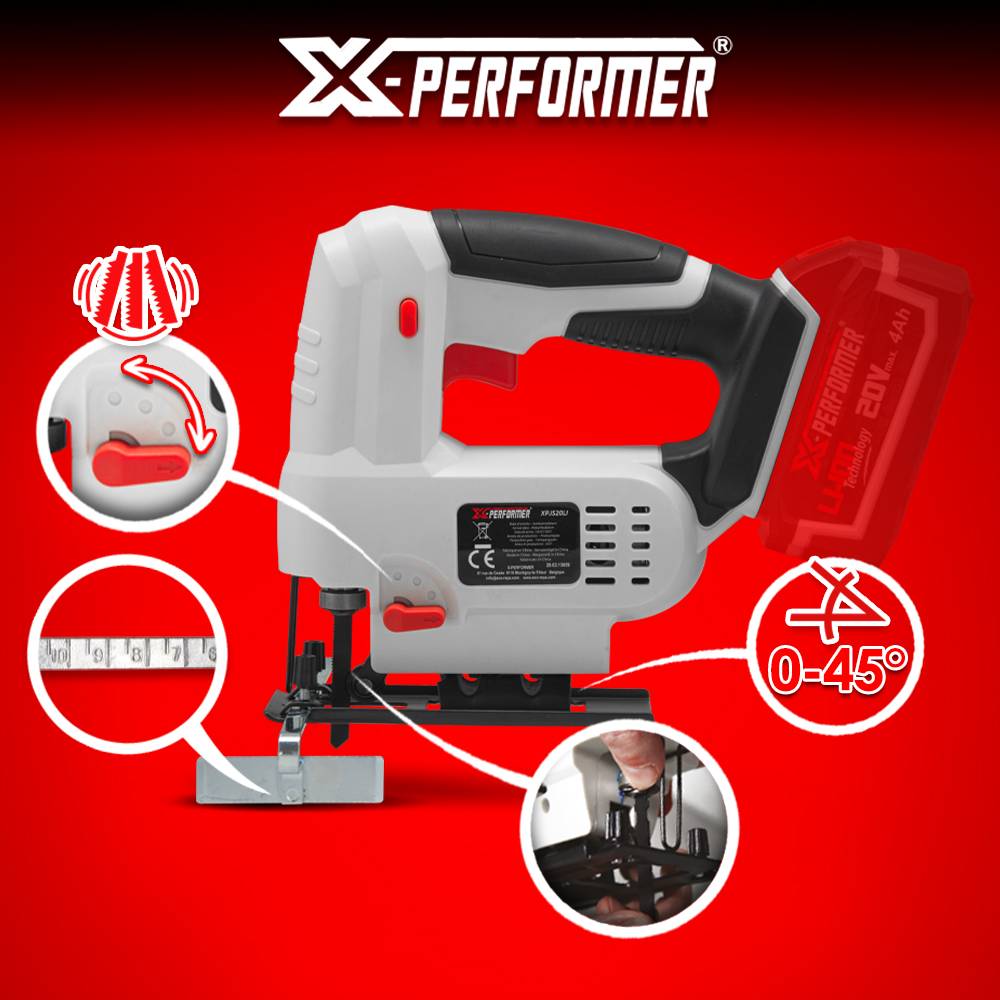 Scie sauteuse pendulaire 20V max livrée sans batterie - X PERFORMER - Image 3