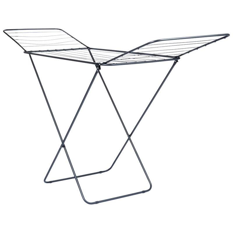 Entrepotbrico - Séchoir étendoir à linge pliable en métal noir 181 cm - Image 1