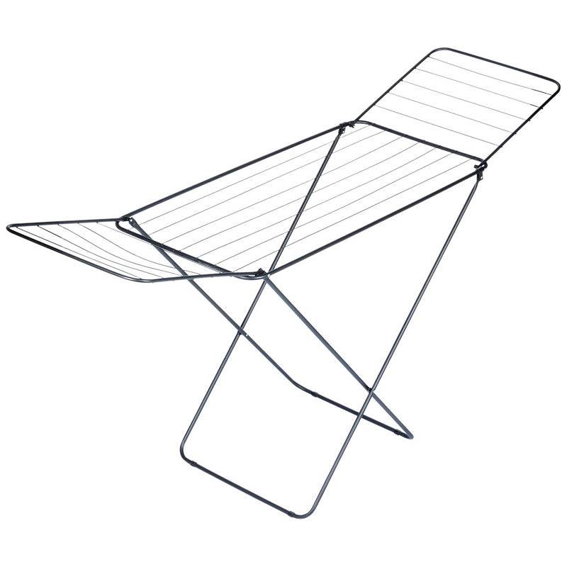 Entrepotbrico - Séchoir étendoir à linge pliable en métal noir 181 cm - Image 9