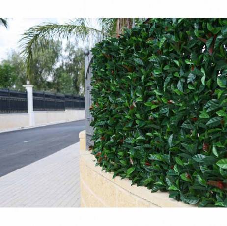 James Grass - France Green - Feuillage artificiel photinia 1m x 1m Fin de série - Image 2