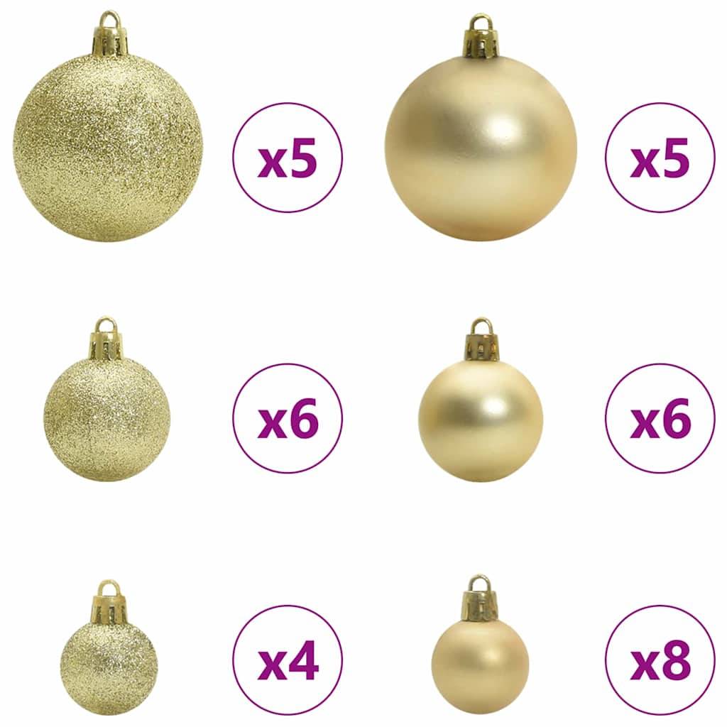 ComfortXL - Sapin de Noël Décoré Rose 150 cm avec Guirlande 150 LED pour une Ambiance Festive – ComfortXL Outdoor Living - Image 7