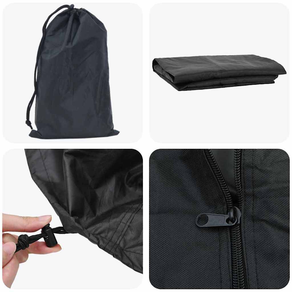 Housse pour range-bûches tissu Oxford 420D noir 61 x 122 x 106 cm - PANGIVO - Image 6
