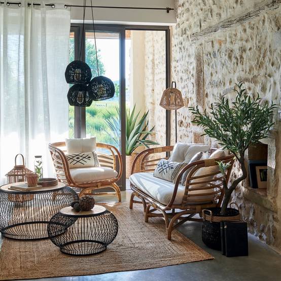 Lampadaire droit Jily naturel H150 Atmosphera - Image 3
