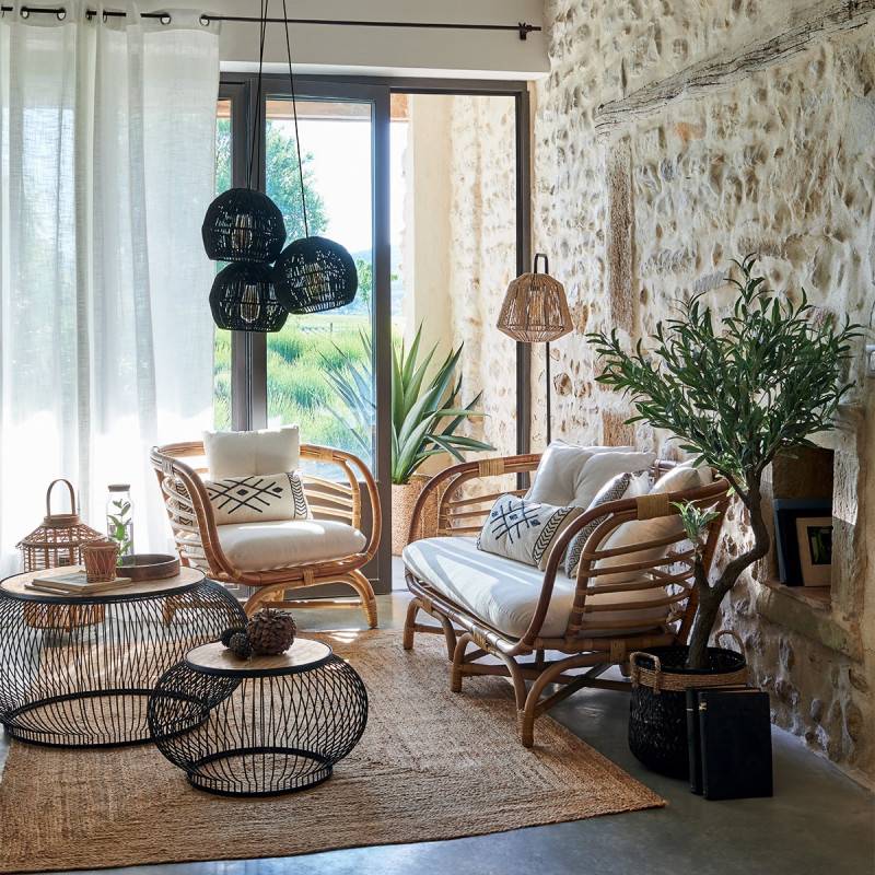 Lampadaire droit Jily naturel H150 Atmosphera - Image 3