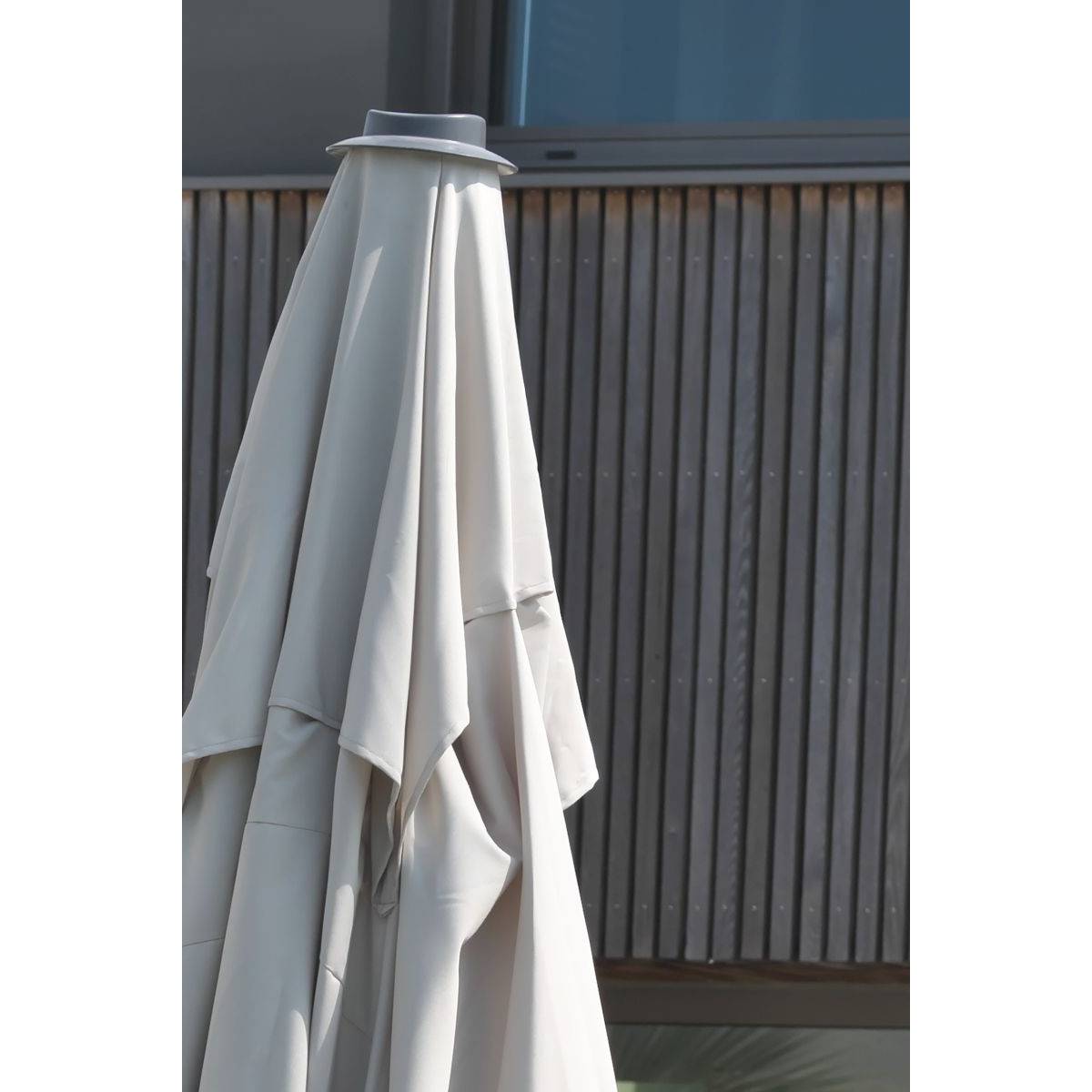 Dcb Garden - Parasol Déporté à Manivelle "Sevilla" 400cm Beige - Image 3