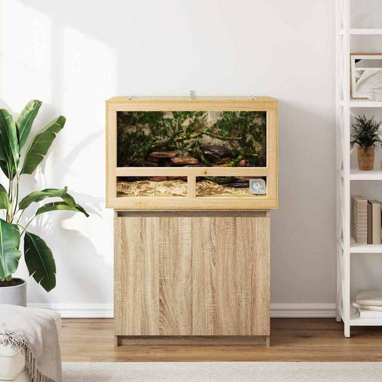 Vidaxl - Terrarium Marron 80 x 50 x 50 cm OSB vidaXL 876729 - Image 5