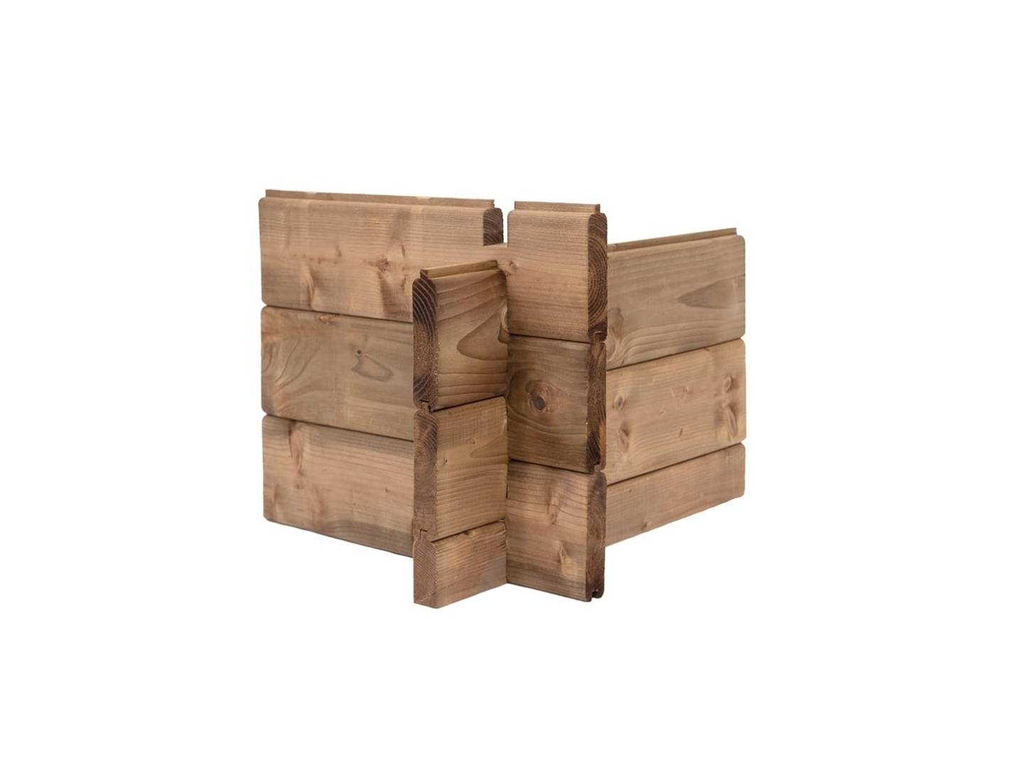 Altanka - Abri de jardin en bois - 3x3 m avec extension de 4x2.76 m - 20 m²- Traité - DOM676+DOS194 - ALTANKA - Image 7