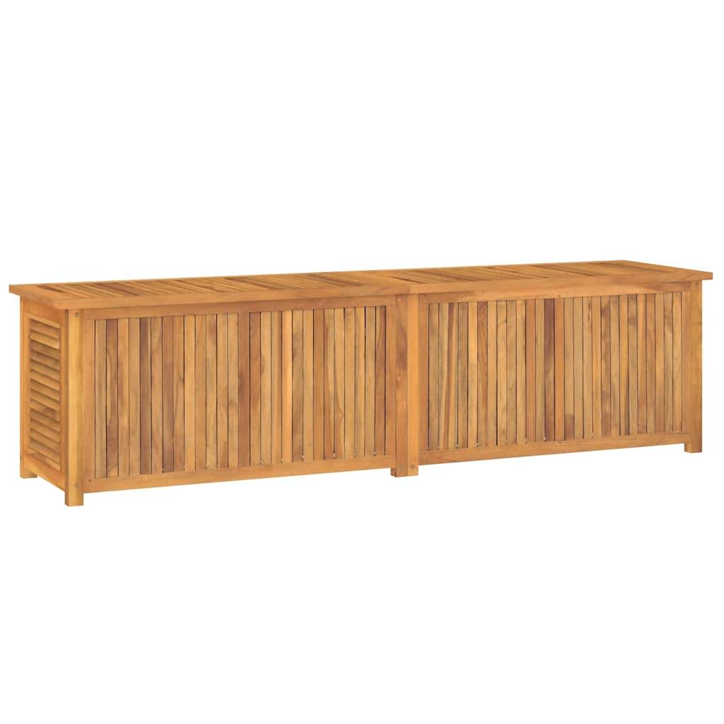ComfortXL - Coffre de Rangement XXL Bois de Teck Massif pour Extérieur et Intérieur Brun 200x50x55 cm – ComfortXL Outdoor Living - Image 7