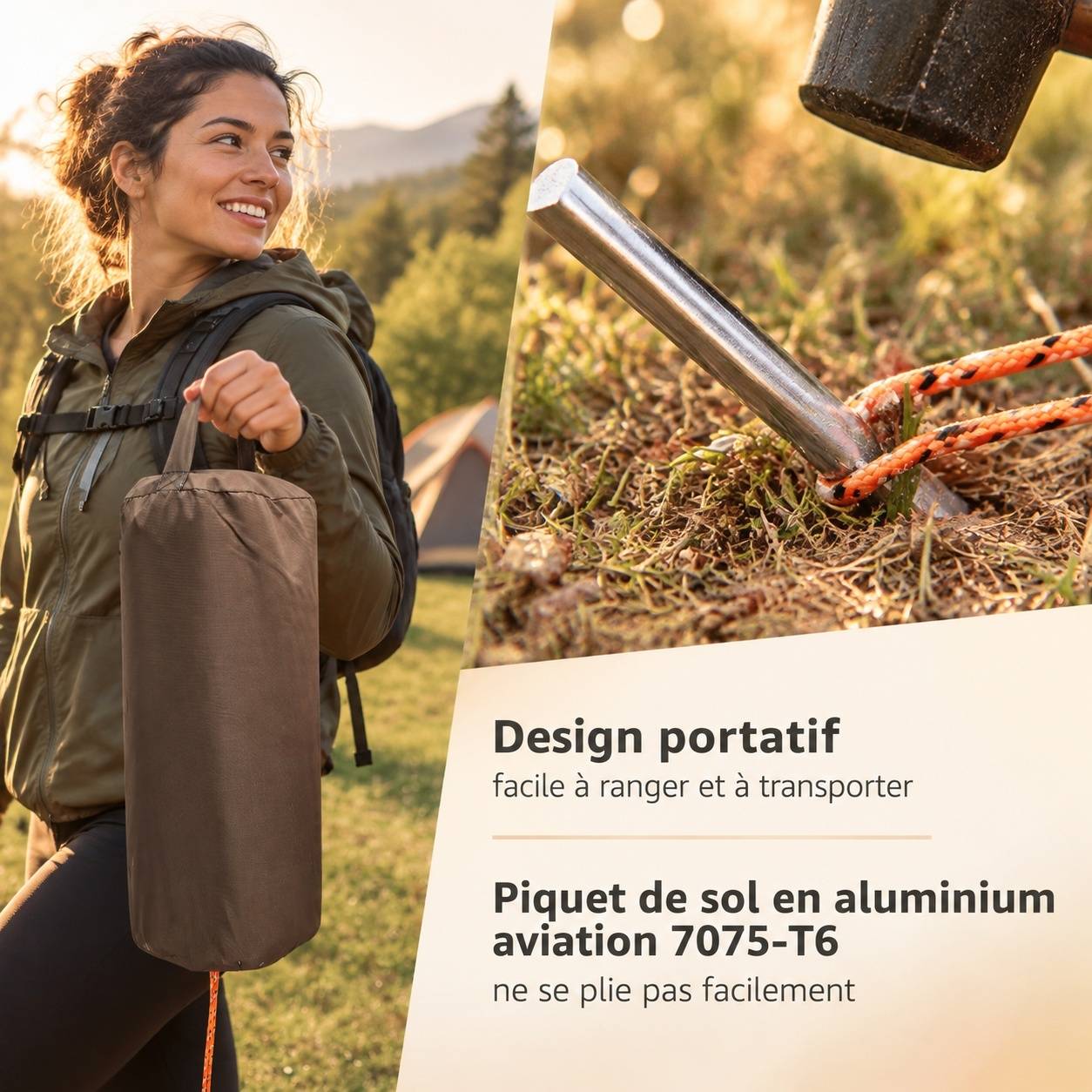 Tarp Imperméable Léger Anti UV Résistant Déchirure Camping - Image 5
