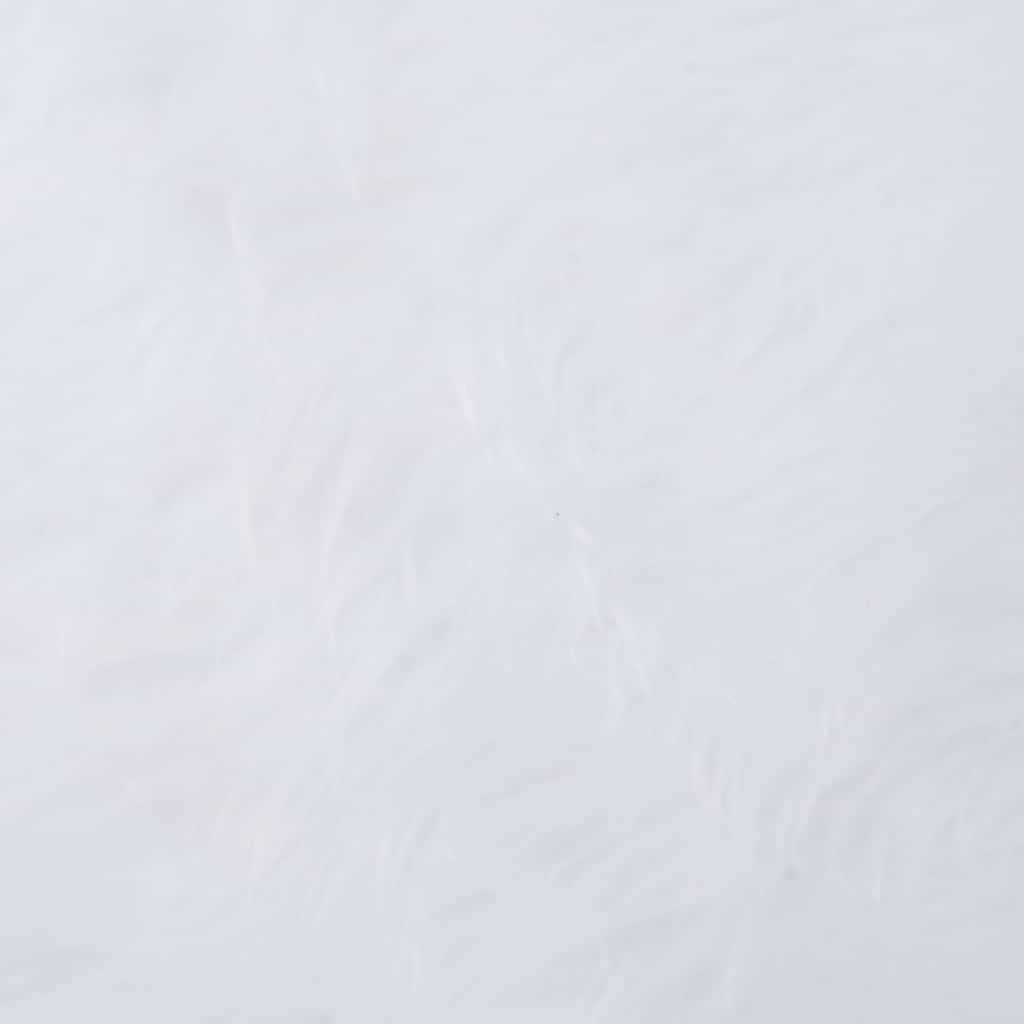 Vidaxl - Jupe de sapin de Noël-Collier de sapin de Noël-Cache pied de sapin blanche 90 cm en fausse fourrure - Image 5