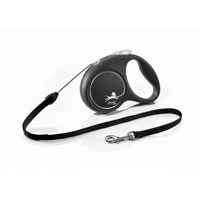 Flexi - Laisse Black Design S Cord 5m black/ silver FU12C5-251-S-SI Flexi - Image 1