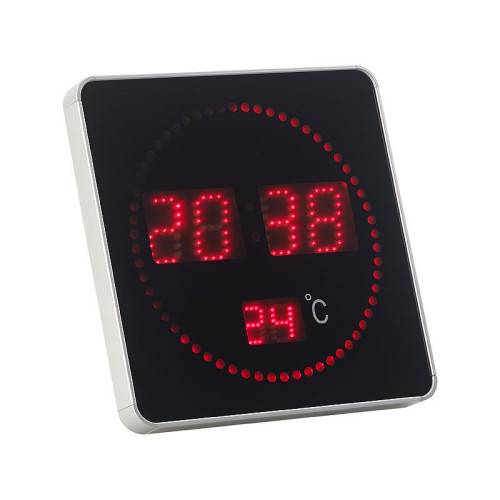 Horloge digitale radio-pilotée ROUGE avec température PEARL - Image 3
