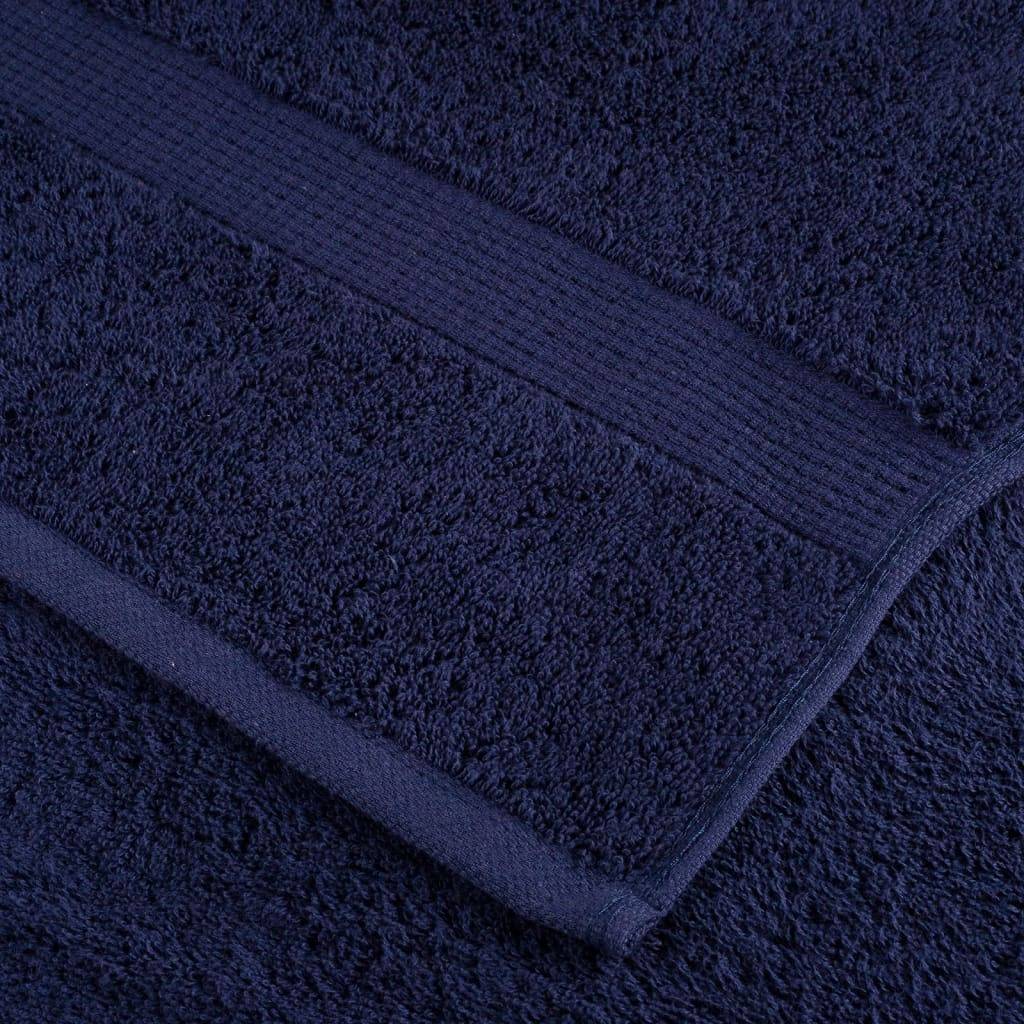 Nappe / serviette coton bleu  70 x 140 cm  - Prolenta premium p327.2 - Image 6