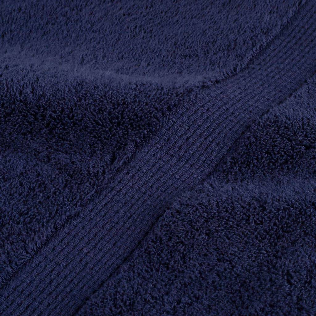 Nappe / serviette coton bleu  70 x 140 cm  - Prolenta premium p327.2 - Image 7