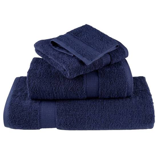 Nappe / serviette coton bleu 70 x 140 cm - Prolenta premium p327.2 - Image 4
