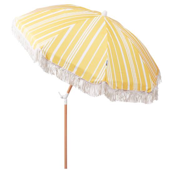 Parasol droit Tissu Jaune MONDELLO - Beliani - Image 4