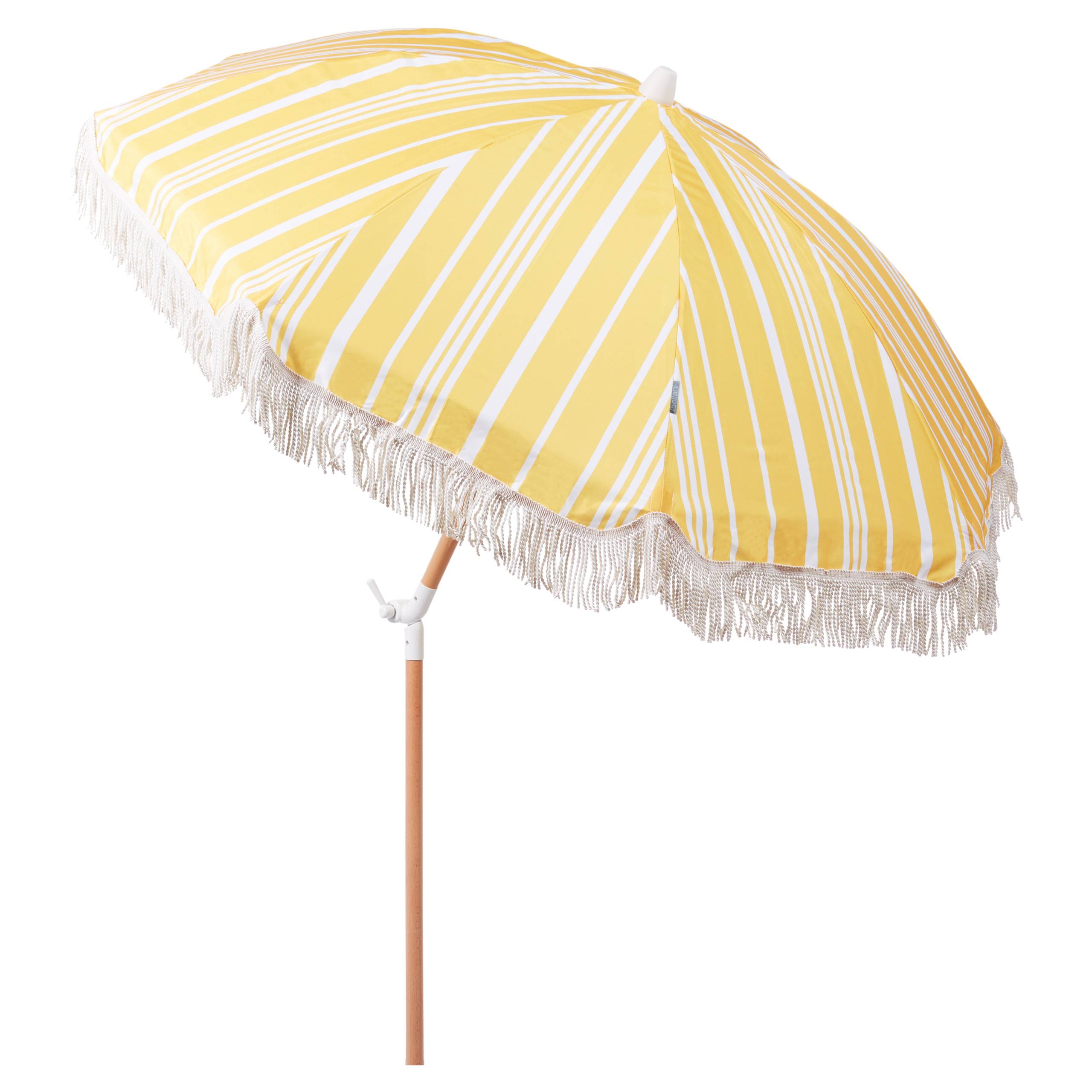 Parasol droit Tissu Jaune MONDELLO - Beliani - Image 4