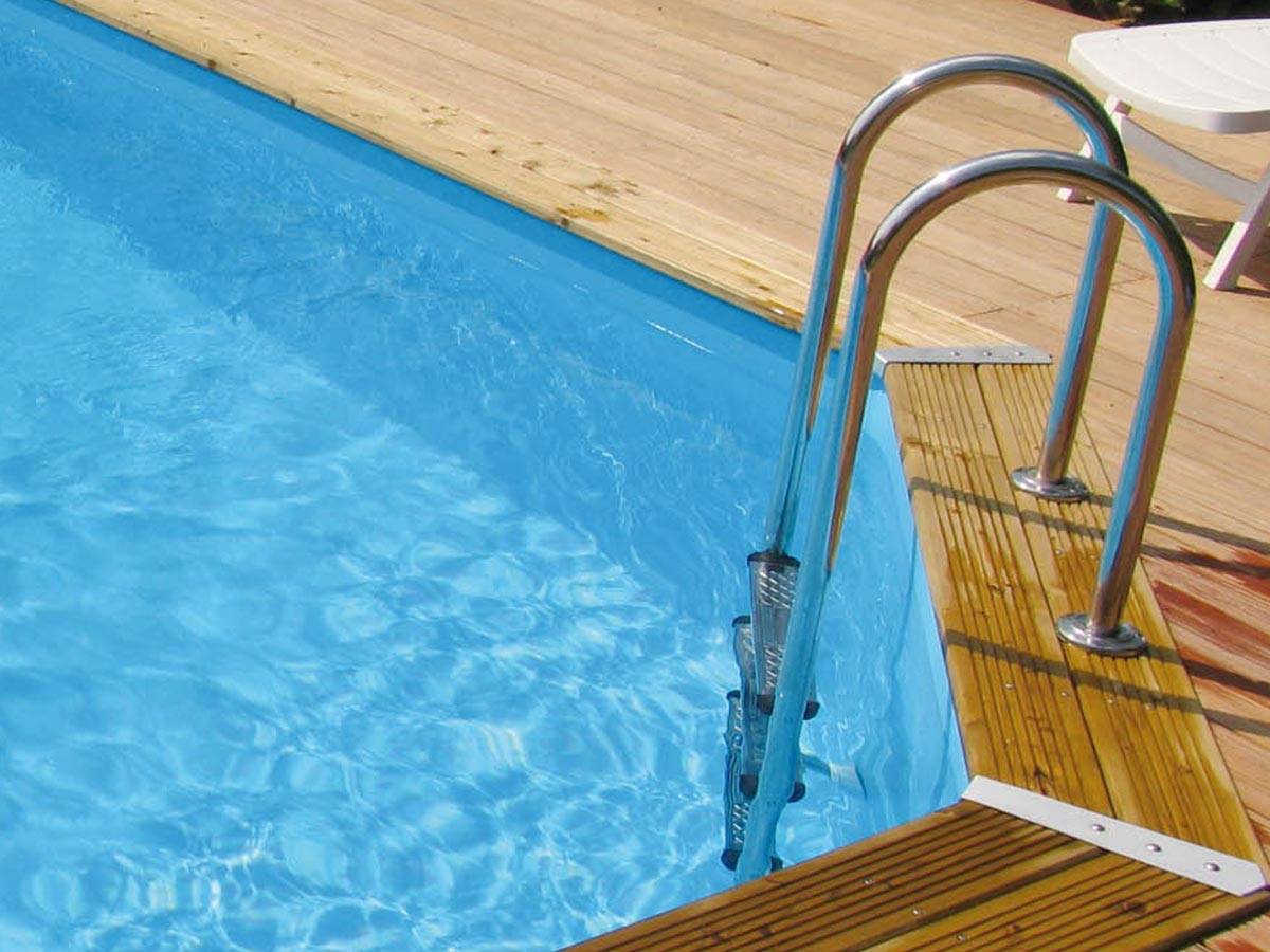 Ubbink - Echelle inox intérieure pour piscines bois - Ubbink - Image 1