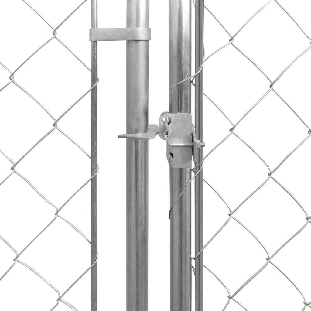 Helloshop26 - Chenil extérieur cage enclos parc animaux chien extérieur pour chiens 383 x 383 x 185 cm - Image 4