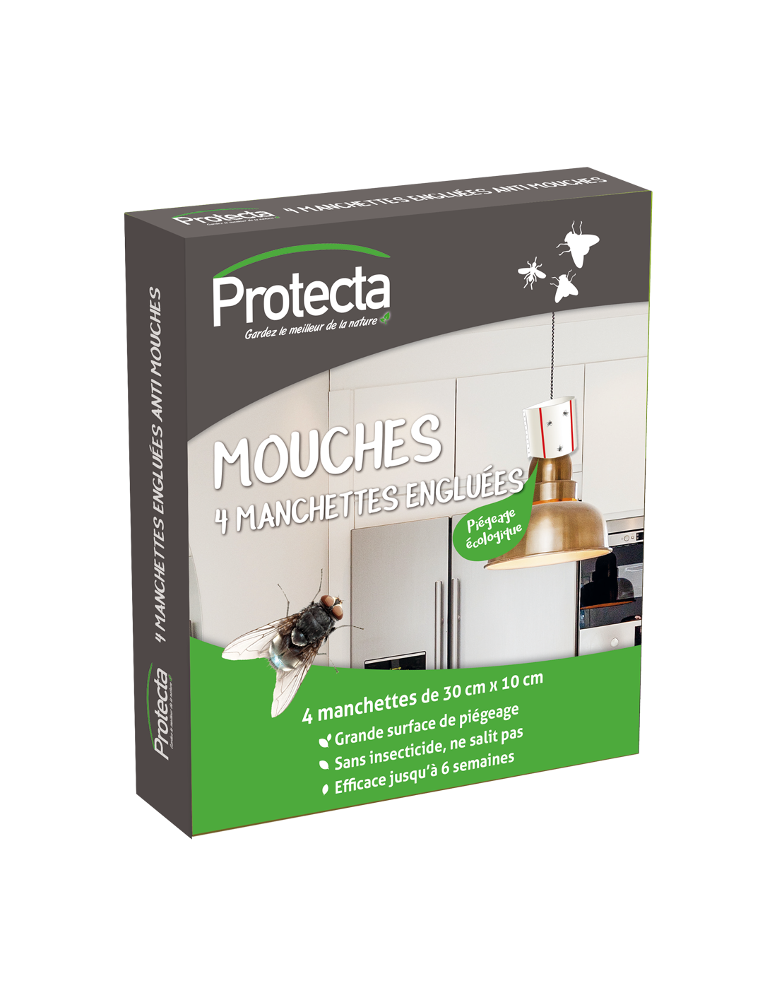 Mouches Etui 4 Manchettes Adhesives - Protecta