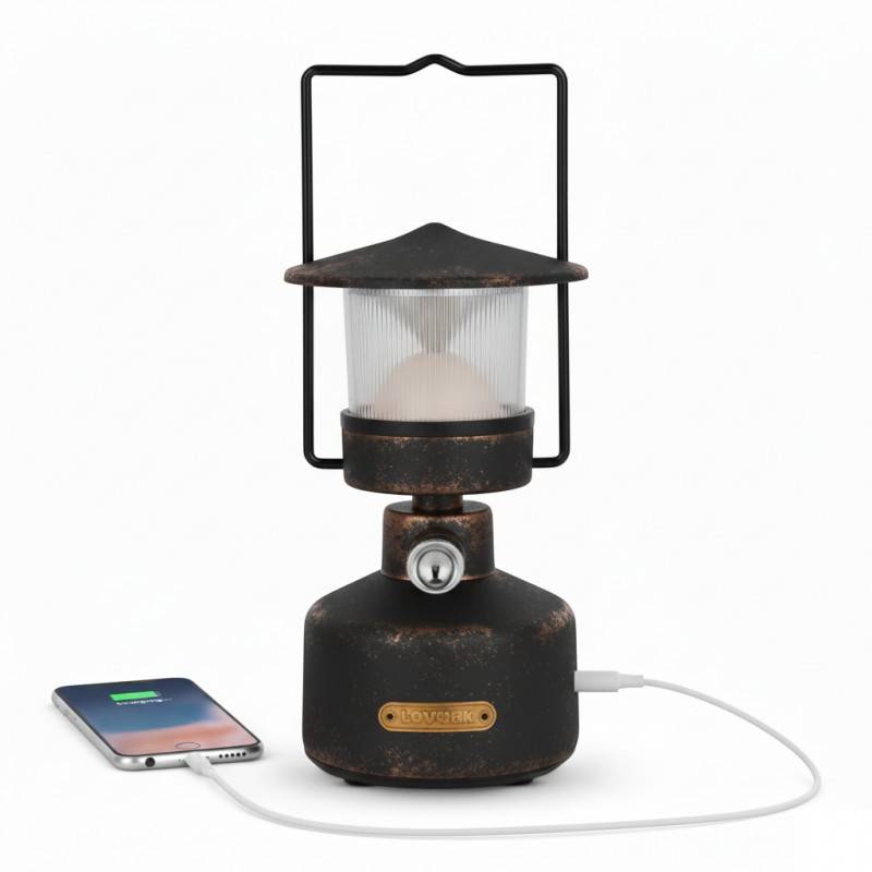 Lanterne à LED nomade, autonome (100 heures) et rechargeable - ZEPHYR LOVORK - Image 1