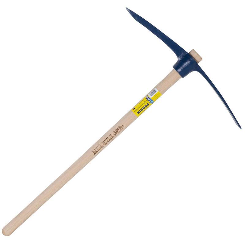 Outils Perrin - Pioche terrassier œil rond 3 kg – Emmanché droit 100 cm - Image 1