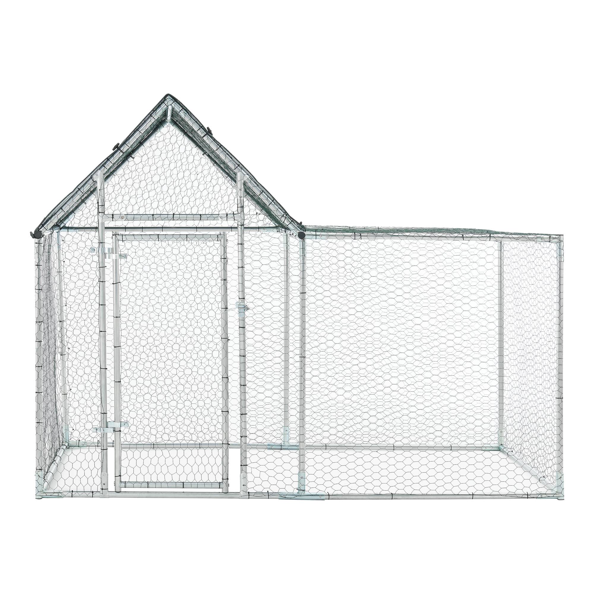 Pro.Tec - Enclos Extérieur Arguin Volière 200 x 100 x 100 - 150 cm Argent Vert [pro.tec] - Image 4
