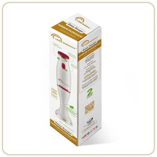 Mixeur Electrique  plongeant LITTLE BALANCE Easy Soupe - soupes, smoothies, sauces, compotes - Anti-éclaboussures - Image 3